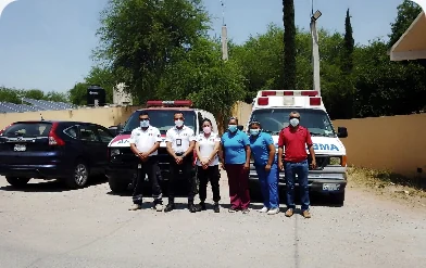 Personal del equipo operativo Ambulancias MAYA